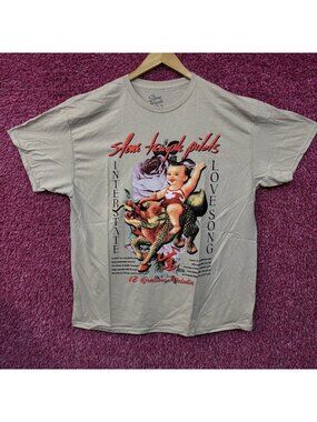 Stone Temple Pilots Interstate Love Song Purple Album Cover Art T-Shirt XL